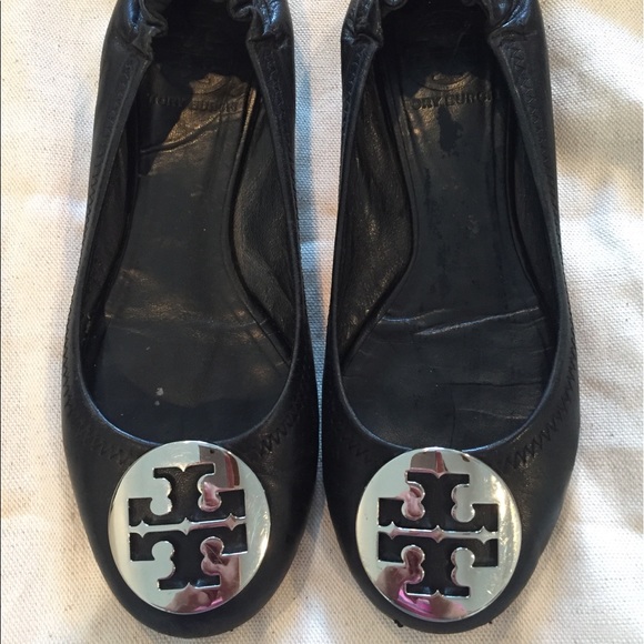 Tory Burch Shoes - Tory Burch Black Reva ballet flats